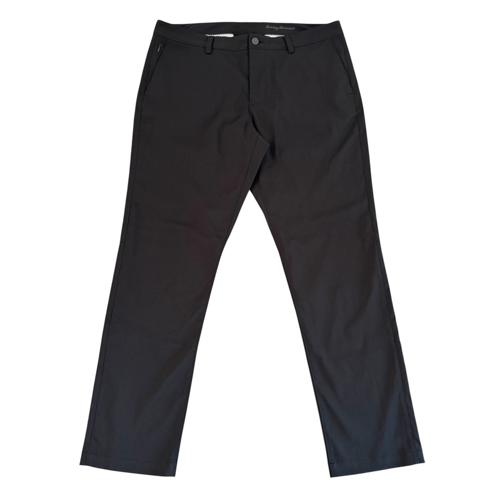 Tommy Bahama Measures 38x31 Black Boracay Performance Stretch Straight Leg Pants